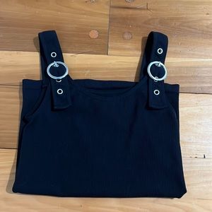 Buckle tank top black
